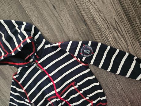 Pásiková mikinka na zips 1-2r. 86/92, 86