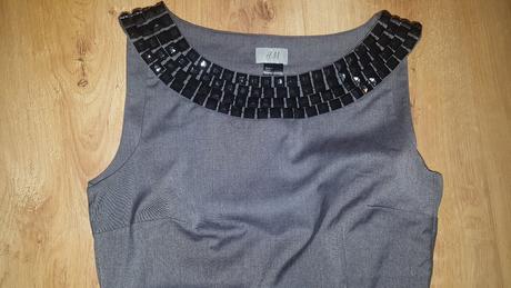 Sivé púzdrové šaty, h&m,34