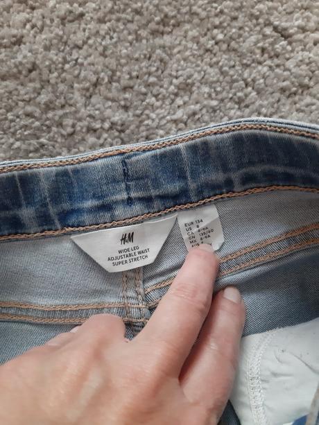 Rifle wide leg super stretch vel.134, h&m,134