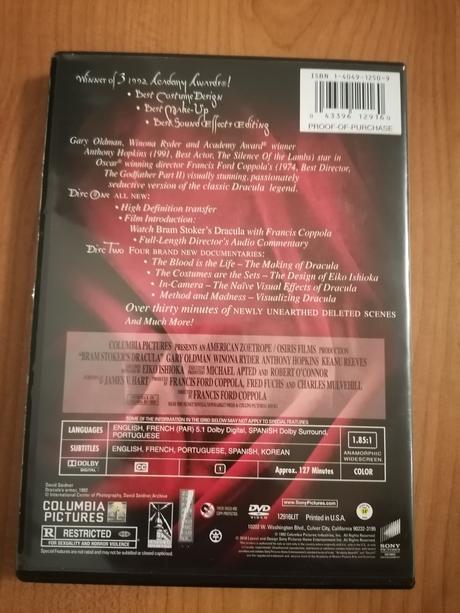 Dvd dracula od f. f. coppolla, 