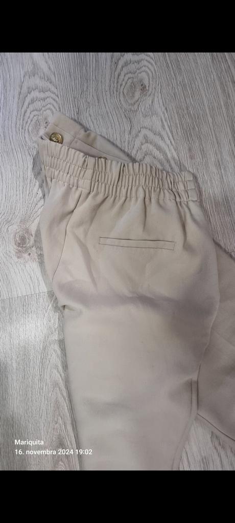 Kremove nohavice zara, zara,m