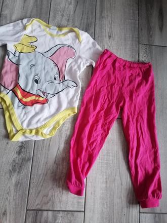 Pyžamkove nohavice +bodynko 98/104, disney,104