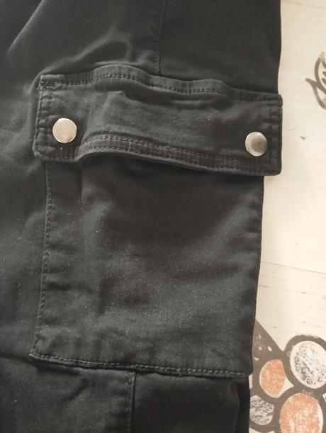 Čierne rifle elastické, denim,xs