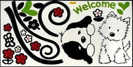 Nálepka na stenu welcome,