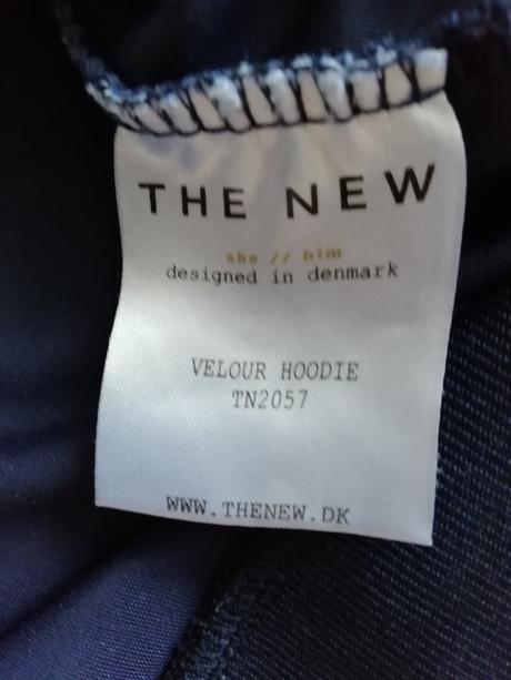 Dievčenská tmavomodrá mikina s kapucňou., 152