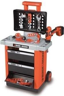 Smoby 500221 black decker pracovny vozik so zasuvk, 