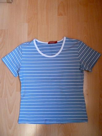 Milunke modre pasikovane tricko, l