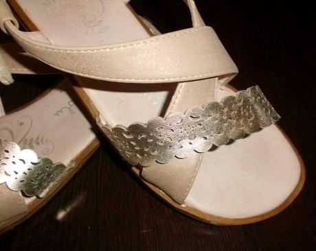 Skvelé béžovo-zlaté sandálky - veľ. 35, nelli blu,35