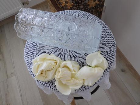 Vysoká ťažšia váza kryštálová-top top stav., 