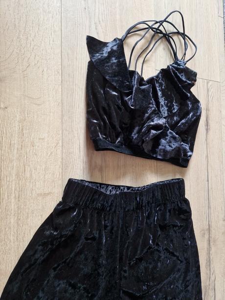 Komplet - cropp top + nohavice, s