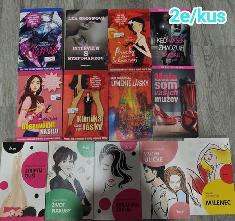 Knihy steel, benkova, vasilkova, evitovky a iné, 