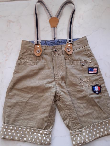 Nádherné šortky, denim,92