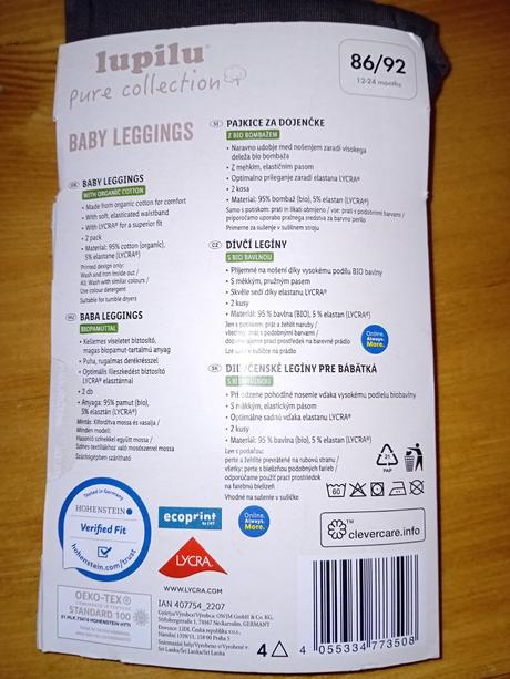 Dievčenské legíny- nové, lupilu,86 / 92