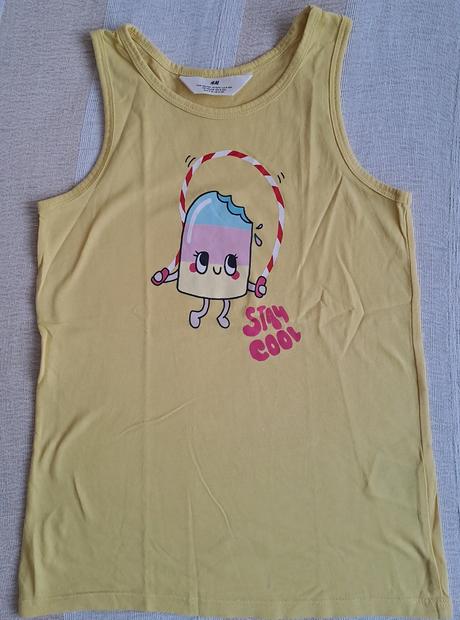 Letné tričká - tielka 3 ks, h&m,134