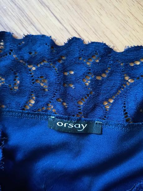 Elegatné tmavomodré čipkované šaty orsay, orsay,s