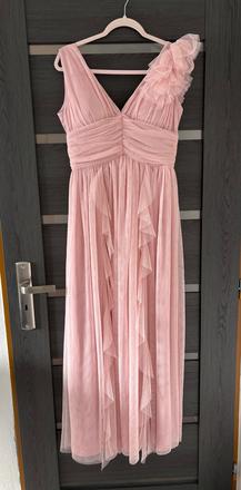 Ružové tylové šaty, l