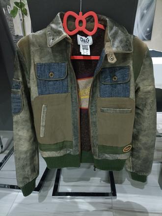 Kožená bunda d&g junior, 14, s