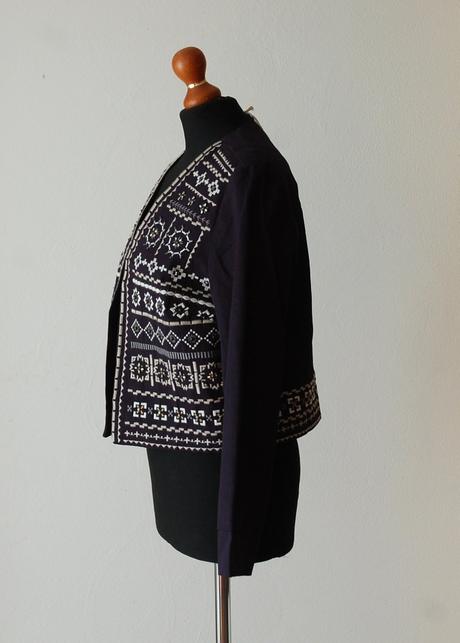 Vyšívané sako v etno štýle, timeout,s