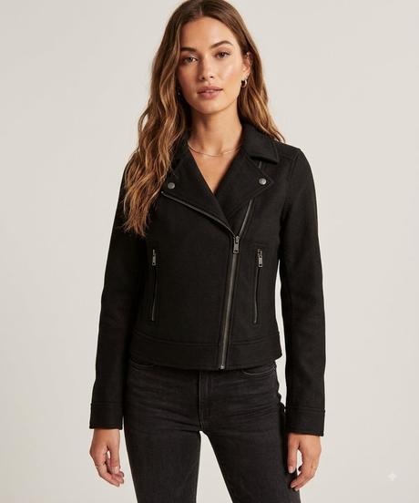 Čierna bunda abercrombie & fitch, abercrombie&fitch,xs