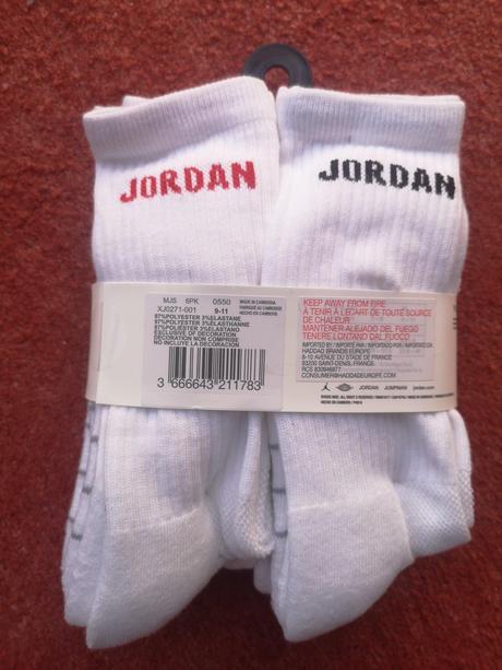 Jordan ponožky 6 párov veľkosť 37,5-40, air jordan,37 / 38 / 39 / 40 / 50
