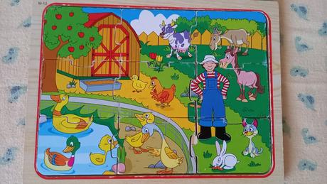 Drevenne puzzle farma, 
