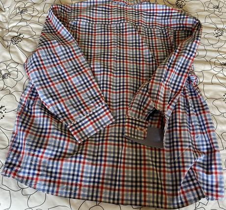 Bavlnená káro košeľa christian berg v. 3xl-xxxl, xxxl