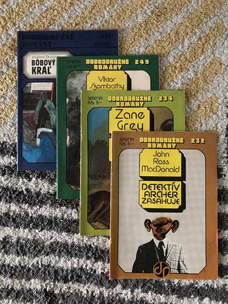 Dobrodružné romány 4ks, 