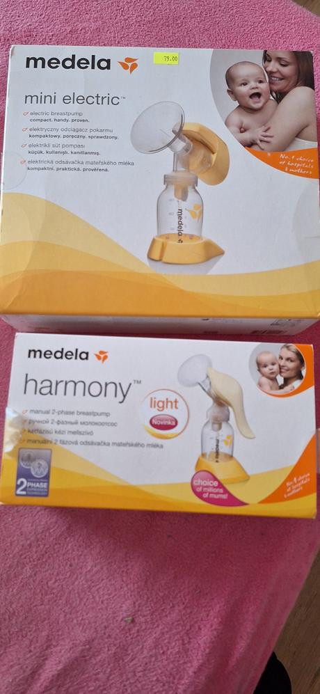 Elektricka a rucna odsavacka na mlieko medela,