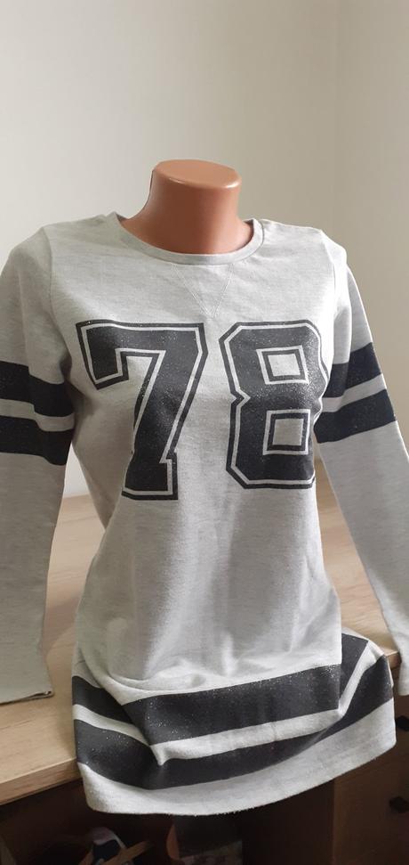 Predĺžená mikina / mikinové šaty, 158