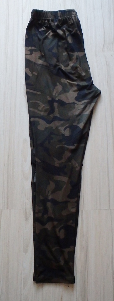 Legíny - vzor zelené khaki (army-maskáče), v. s/m, m / s