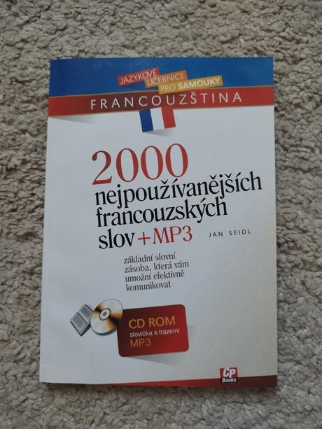 Kniha s cd 2000 nejpouzivanejsich francouzskych sl,