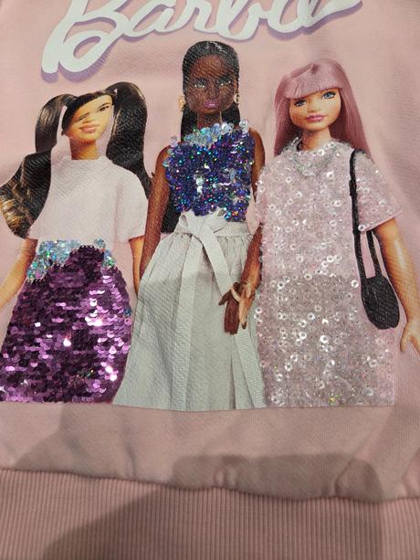 Mikina barbie, h&m,128