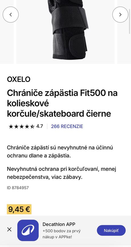 Chrániče zápästia m fit500,