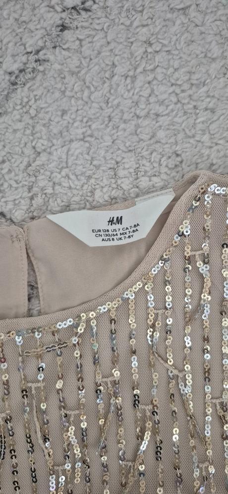 Flitrované šaty h&m, h&m,122