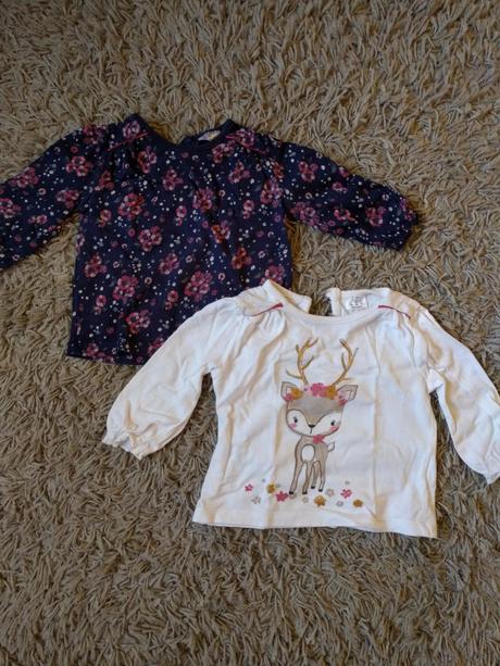 Tri bavlnené tričká, f&f,74