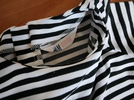 Úpletové elegantnejšie pásikavé šaty, h&m,104