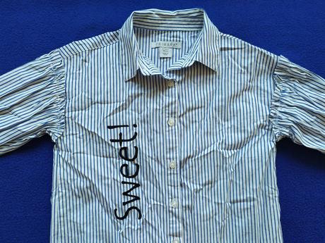 Blúzka s modrým pásikom, primark,110