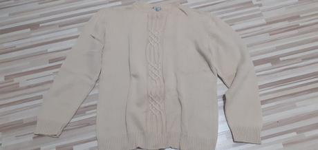 Pulover s vrkočovym vzorom, s