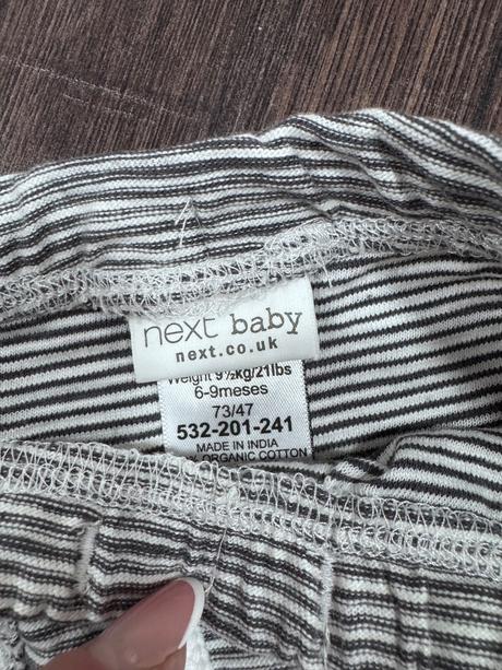 Next pruhované letné kraťasy 6 9 mes, next,74