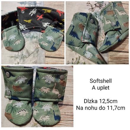 Softshellove capacky podsite upletom, 