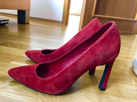 Kožené semišové topánky 1x obuté, next,37