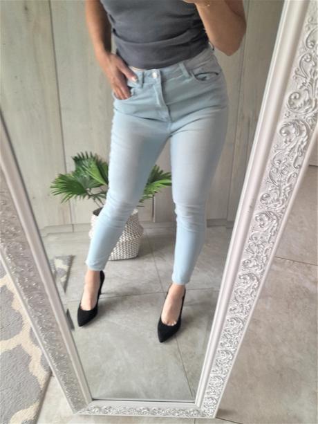Klasické bledomodré skinny-38, 38
