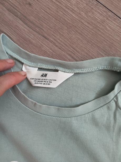 2x tričko, h&m,140