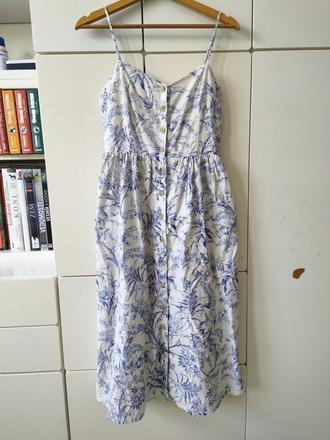 Ľanové šaty 36/38, h&m,38