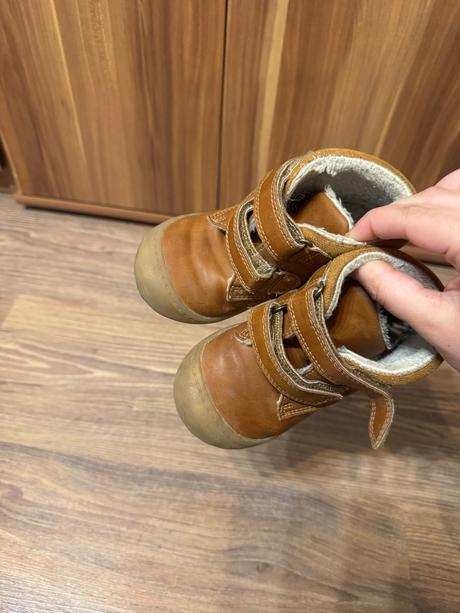 Barefoot kožené tenisky zigzag, 25