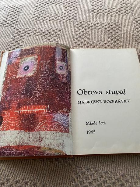 Stará kniha obrova stupaj maorijské rozprávky 1965,