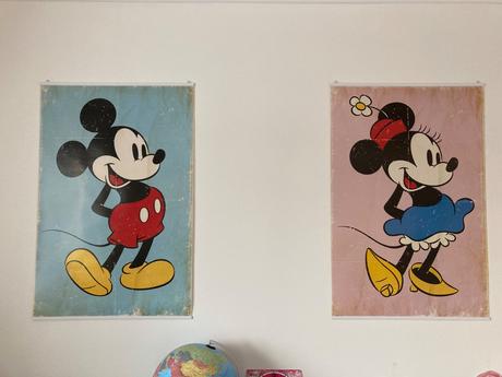 Retro plagáty minnie a mickey, 