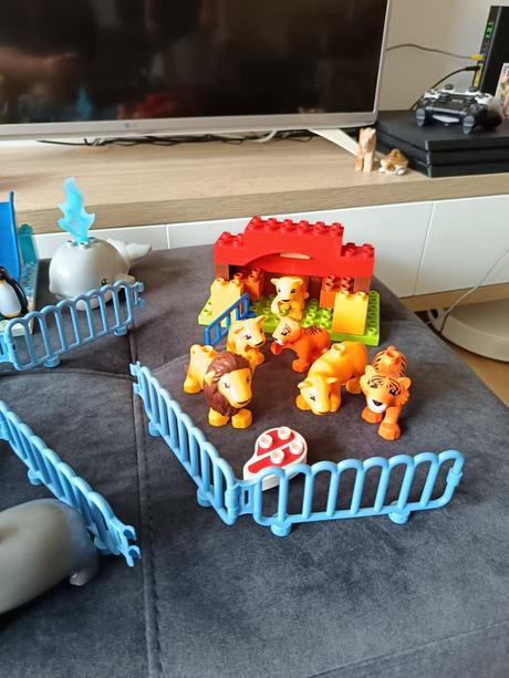Lego duplo zvieratká v zoo,
