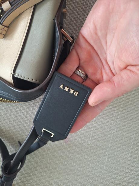 Kožená kabelka dkny, dkny