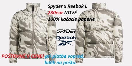 Zimná bunda reebok, zimná bunda spyder x reebok, reebok,l